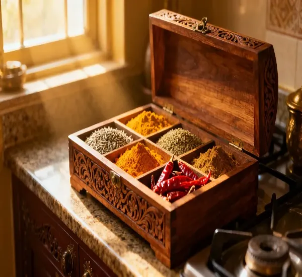 Why Every Indian Kitchen Needs a Wooden Masala Box - Blog Article